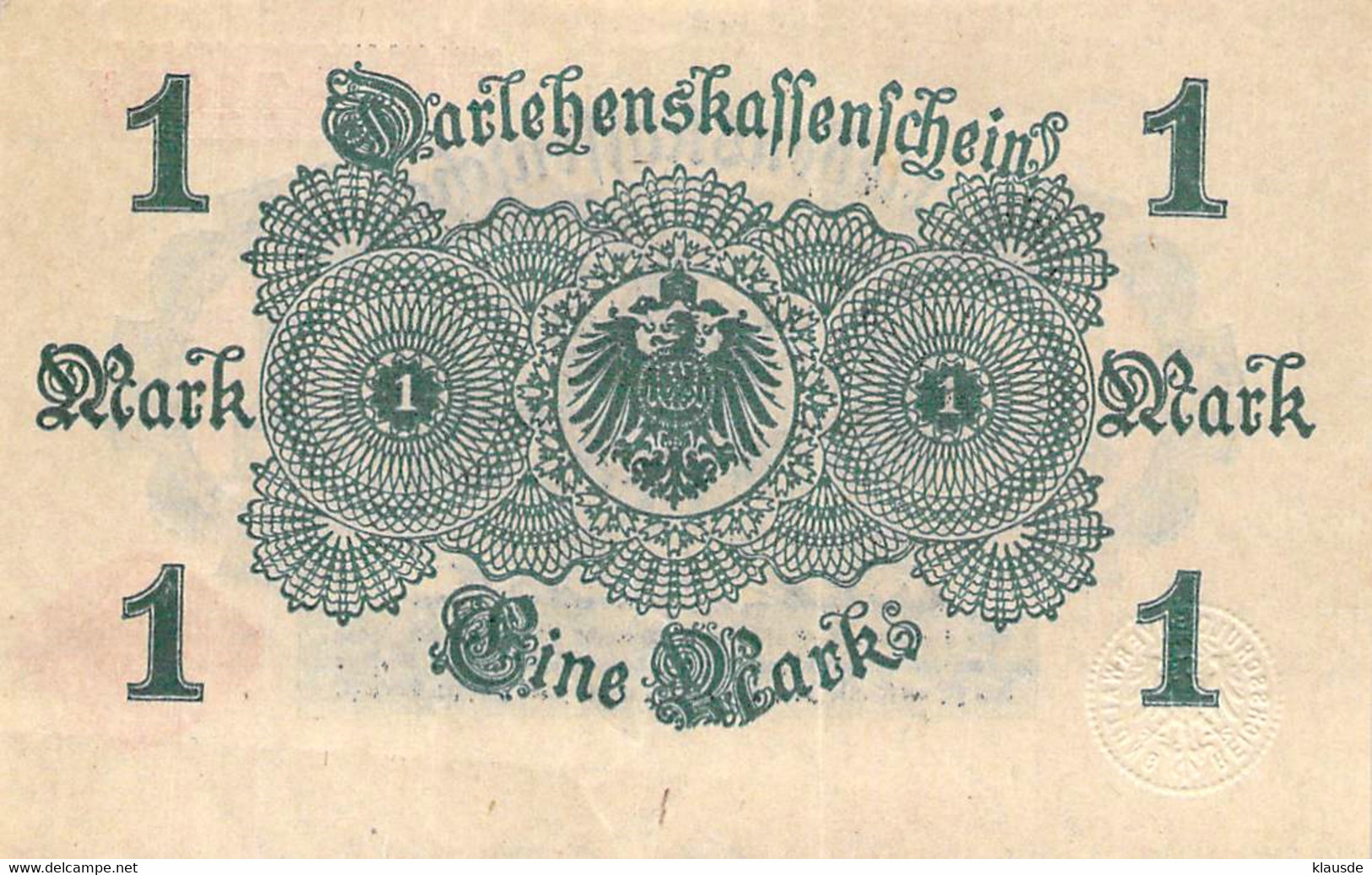 1 Mark 1920 UNC 721-971057 - 1 Mark