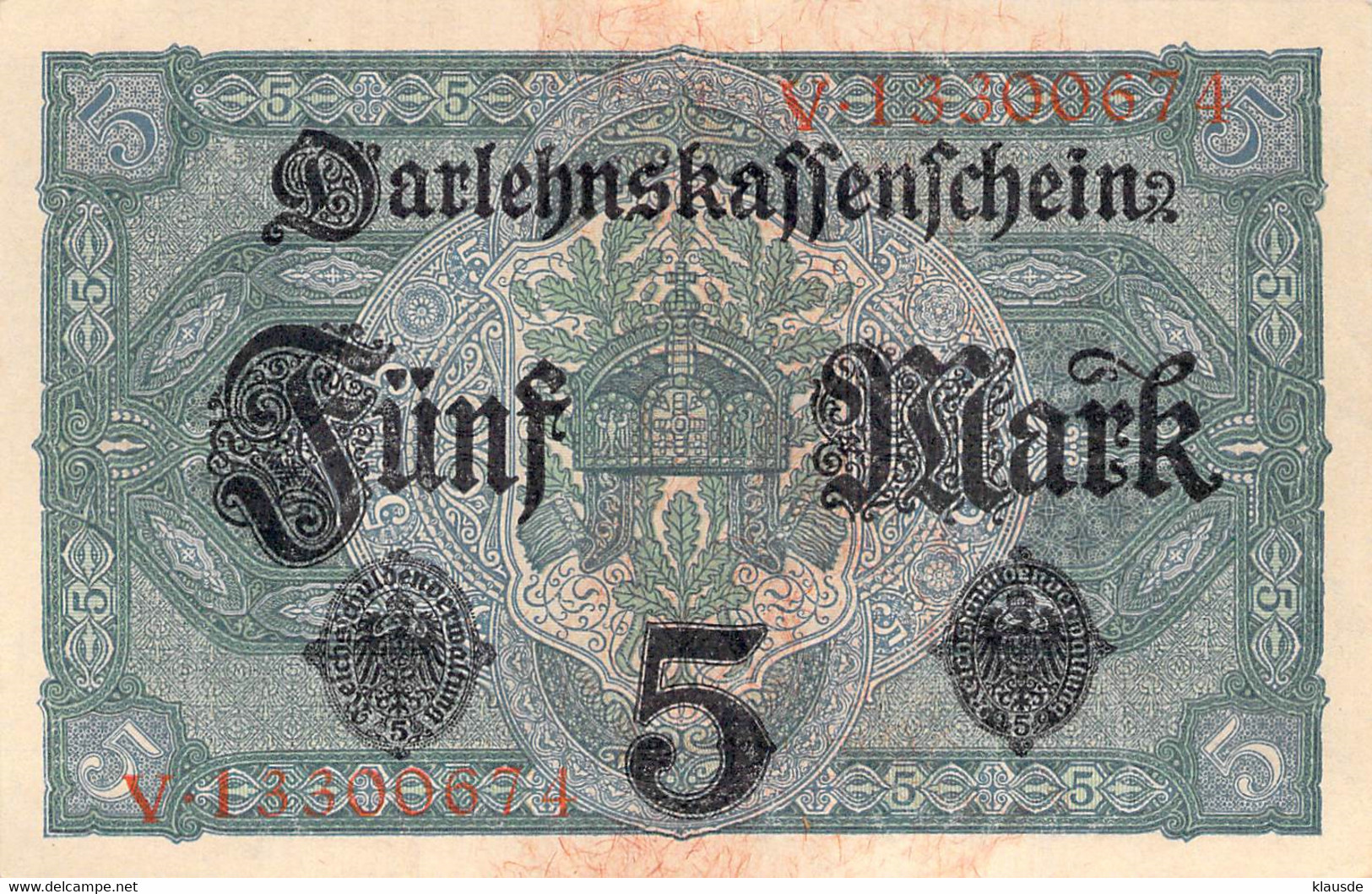 5 Mark 1917 UNC (I) V-13300674 - 5 Mark