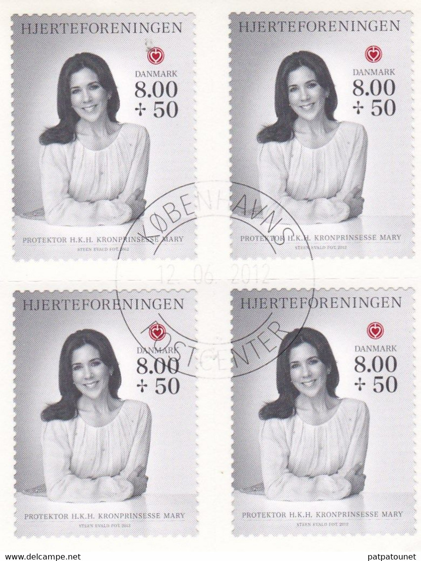 Danemark YV ? 1Par 4 O 2012 Princesse Mary - Used Stamps