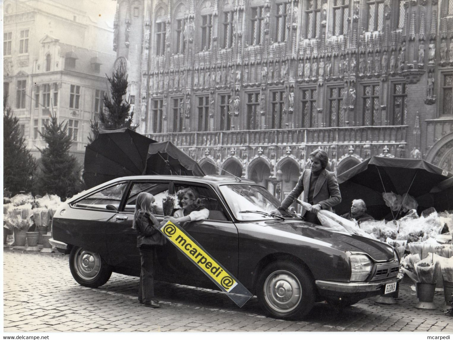 < Auto Automobile Voiture Car >> Photo De Presse Originale 17x24 Citroën GS G Special 1978, Marché Aux Fleurs Bruxelles - Coches