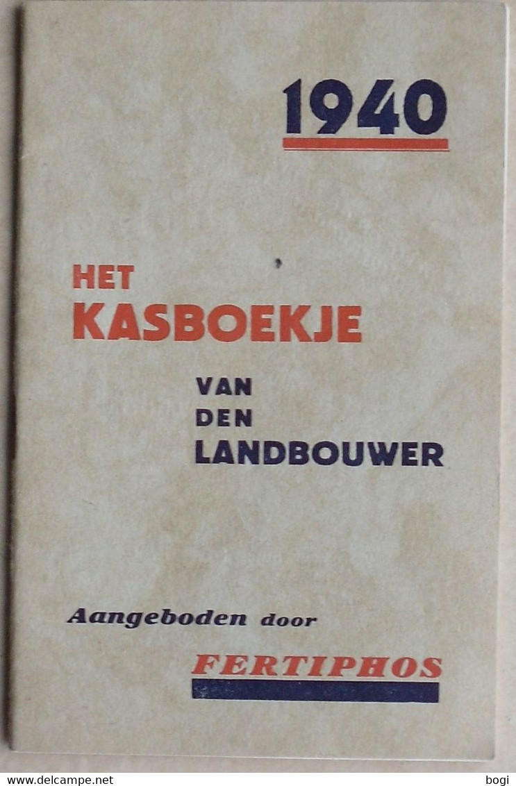 België 1940 Kasboekje Fertiphos Mestoffen - Agriculture