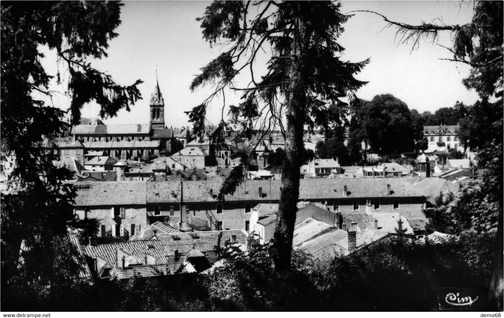 Bourbonne Les Bains CPA CP 52 Haute Marne 2 Cartes Panorama  Ed Cim Et Cap - Bourbonne Les Bains