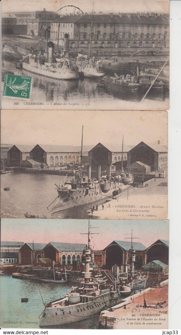 50 CHERBOURG  -  LOT DE 15 CARTES  - - Cherbourg