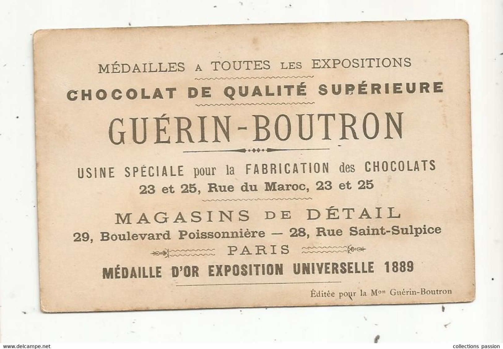 Chromo GUERIN-BOUTRON, Militaria , HUSSARD , 1800 Et 1830 , 2 Scans - Guérin-Boutron