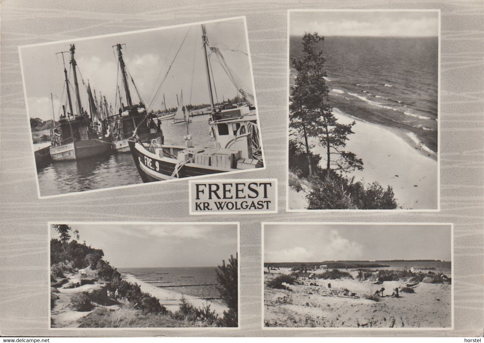 D-17440 Kröslin - Freest ( Kr. Wolgast) - Alte Ansichten - Hafen - Fischkutter - Strand - Wolgast