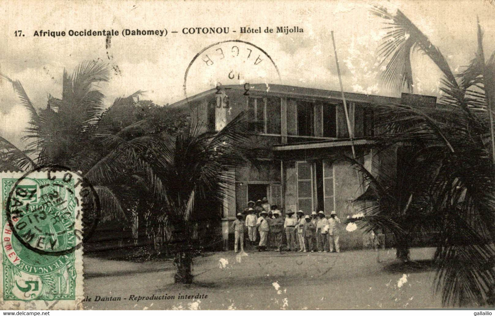 COTONOU HOTEL DE MIJOLLA - Dahomey