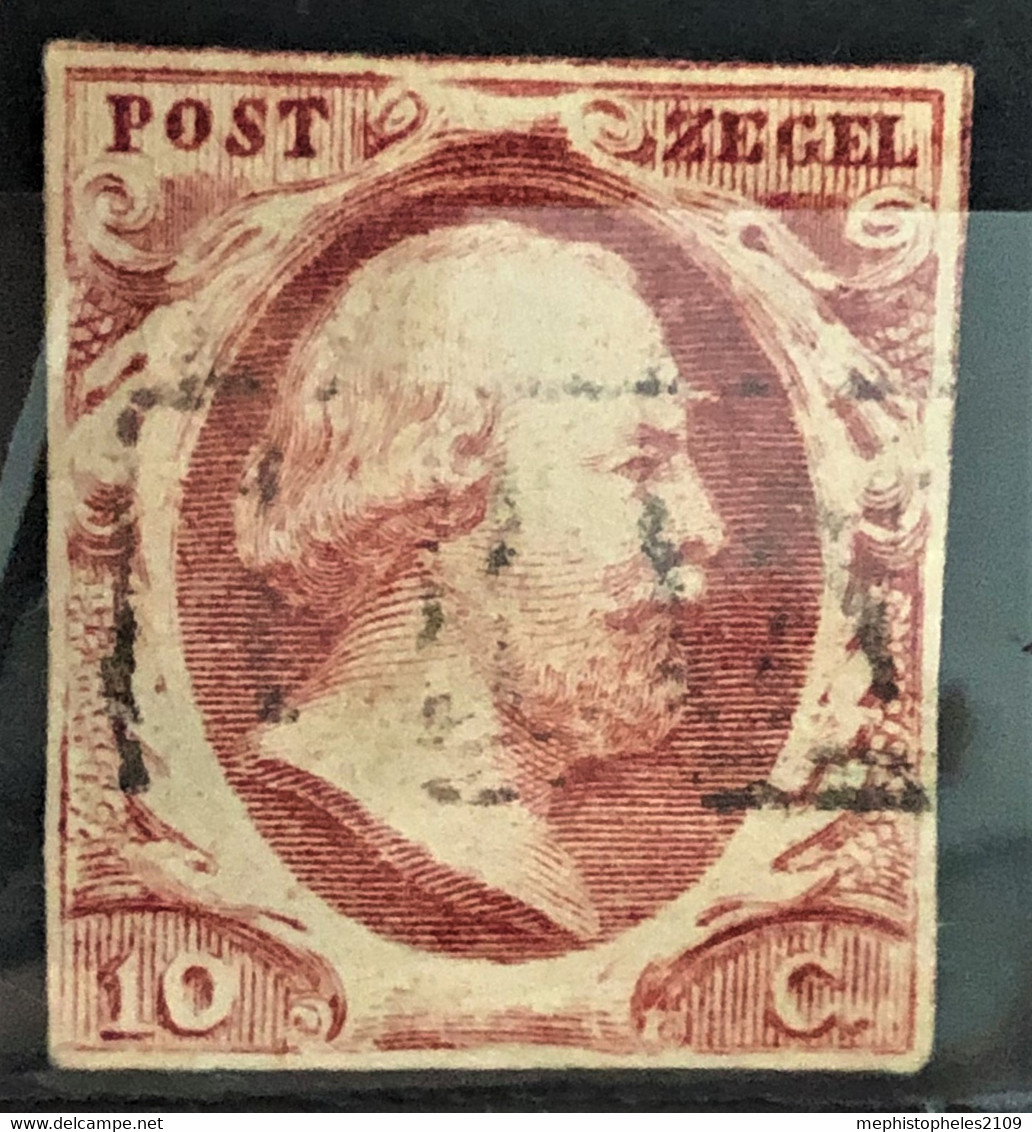 NETHERLANDS 1852 - Canceled - Sc# 2 - 10c - Used Stamps