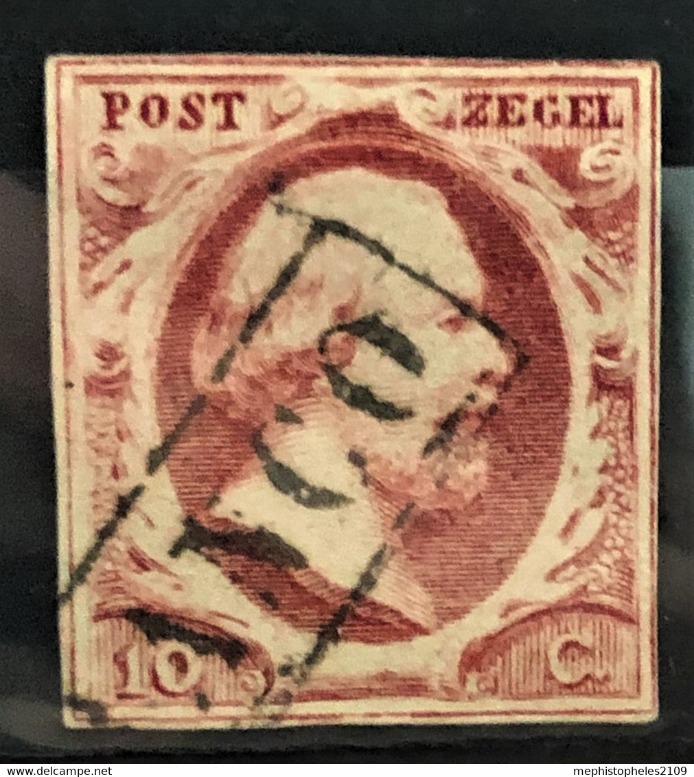 NETHERLANDS 1852 - Canceled - Sc# 2 - 10c - Gebraucht