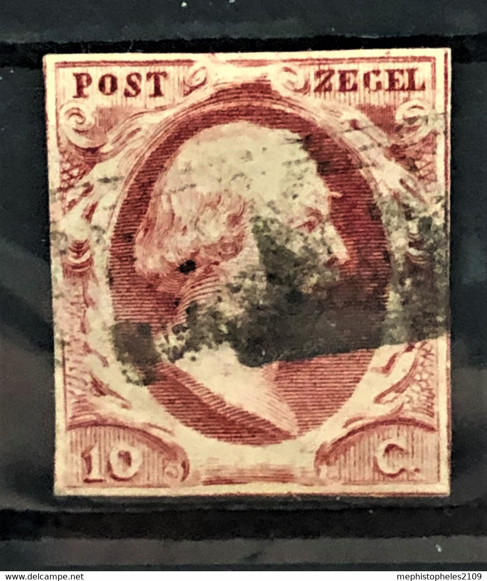 NETHERLANDS 1852 - Canceled - Sc# 2 - 10c - Oblitérés