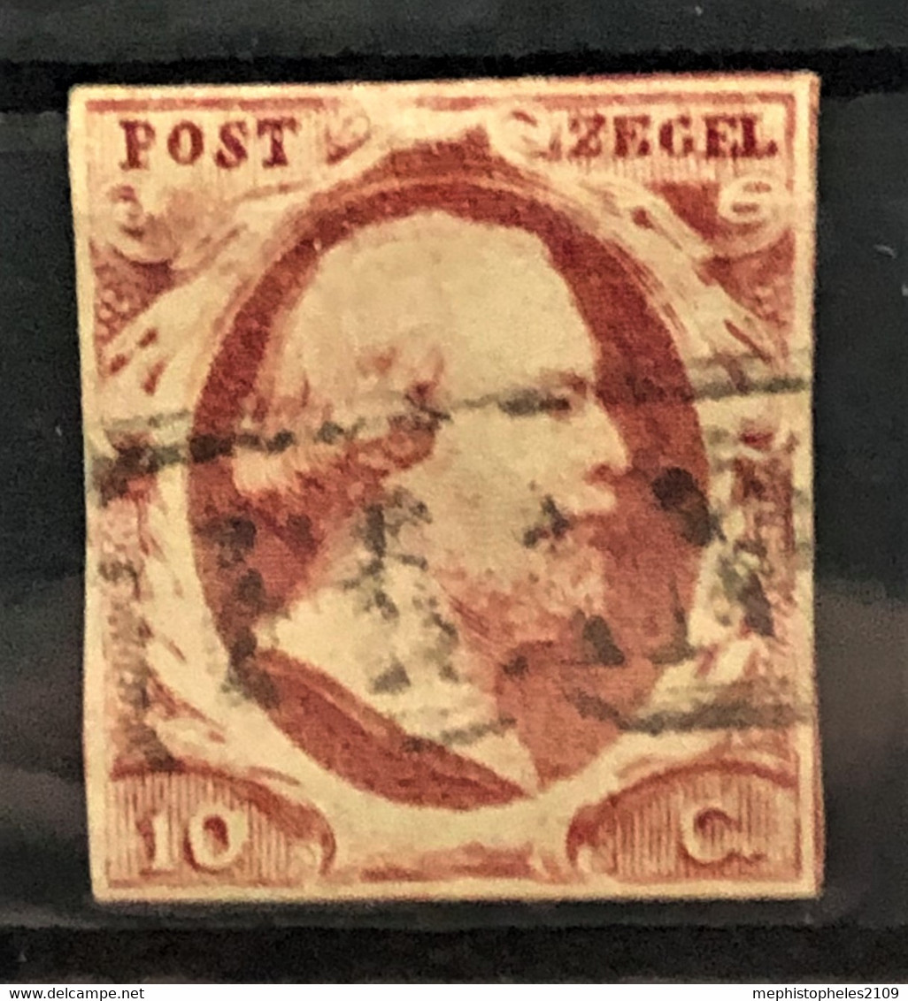 NETHERLANDS 1852 - Canceled - Sc# 2 - 10c - Usati