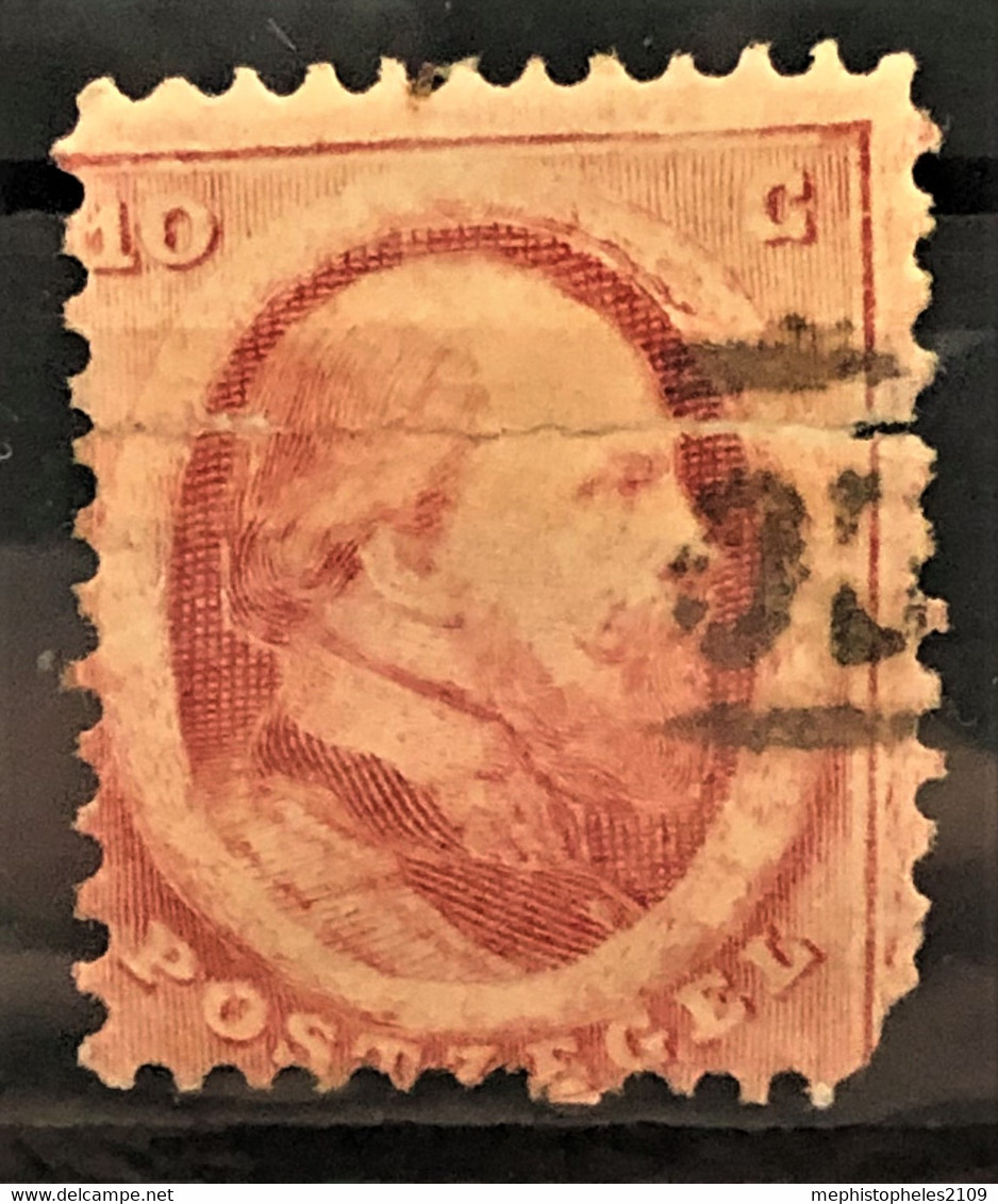 NETHERLANDS 1864 - Canceled - Sc# 5 - 10c - Oblitérés