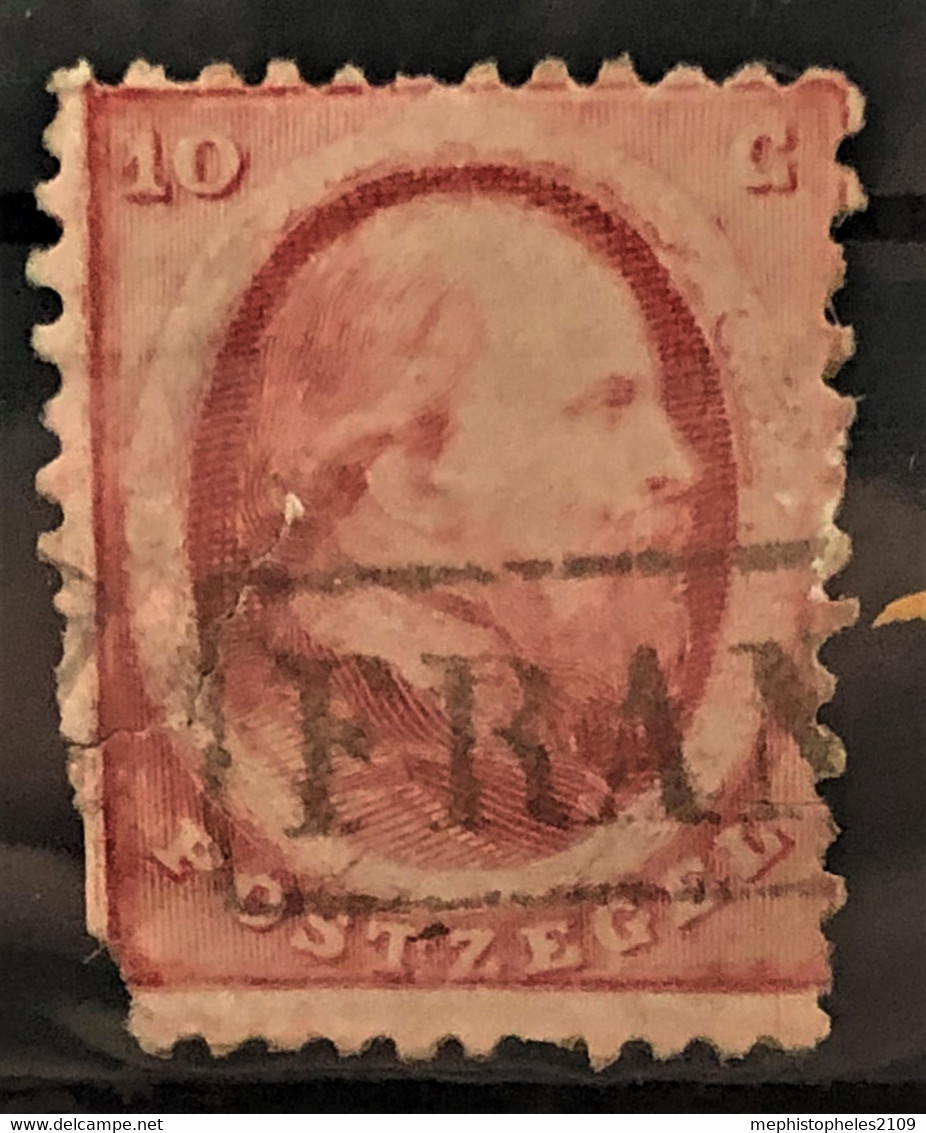 NETHERLANDS 1864 - Canceled - Sc# 5 - 10c - Used Stamps