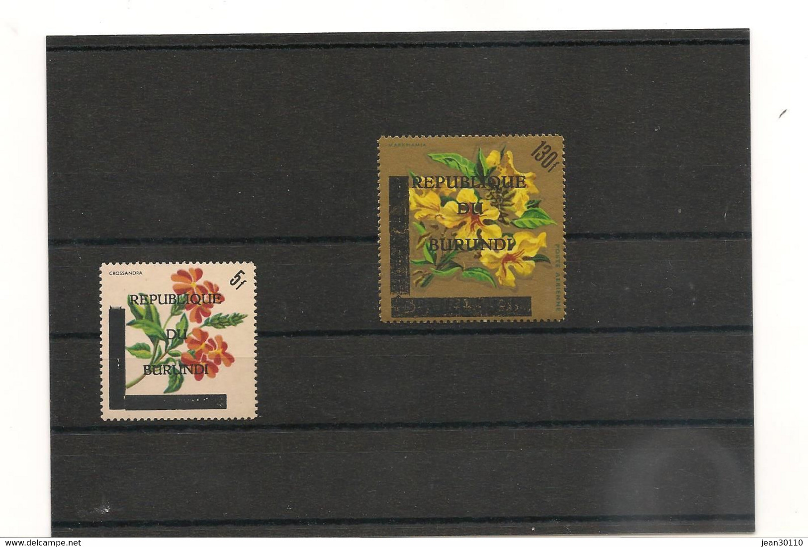 BURUNDI FLEURS ANNÉE 1967 N° Y/T : 206** Et P.A. N° 51 **  CÔTE : 21,50 € - Ungebraucht