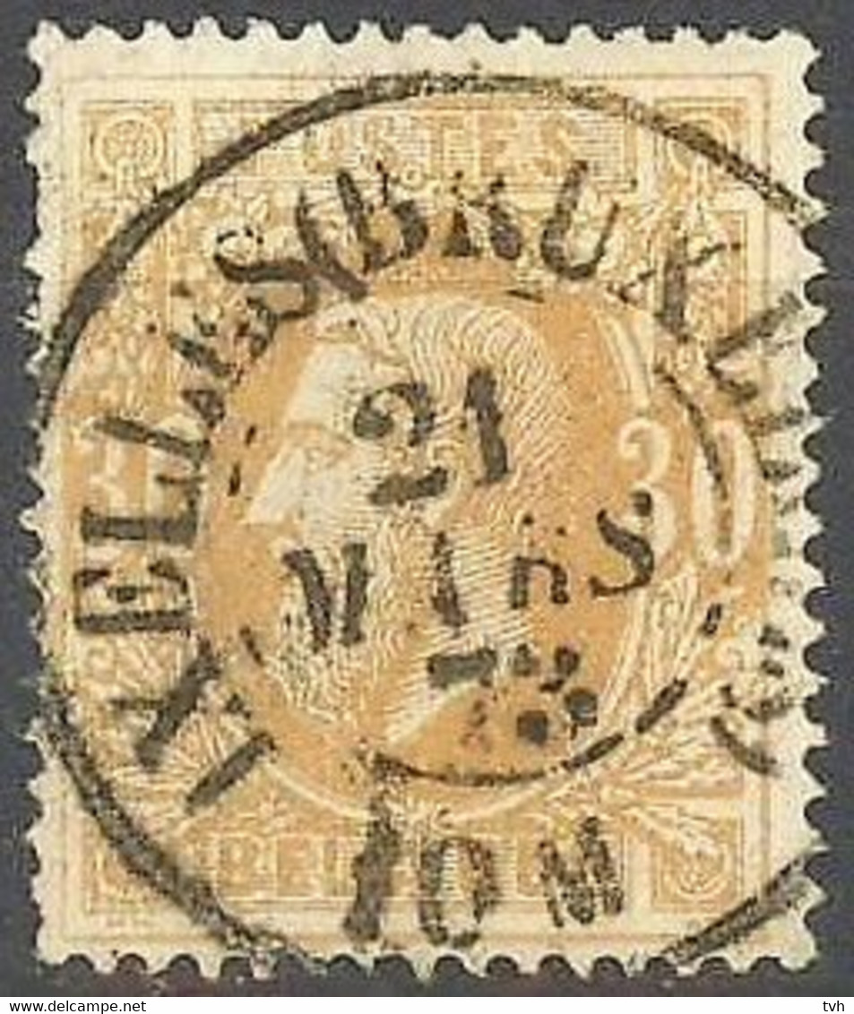 N° 33 Met Mooi Gestempelde DC : IXELLES (BRUXELLES) - 1869-1883 Leopold II