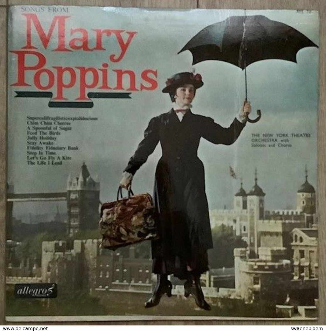 LP.- SONGS FROM MARY POPPINS. - Humour, Cabaret