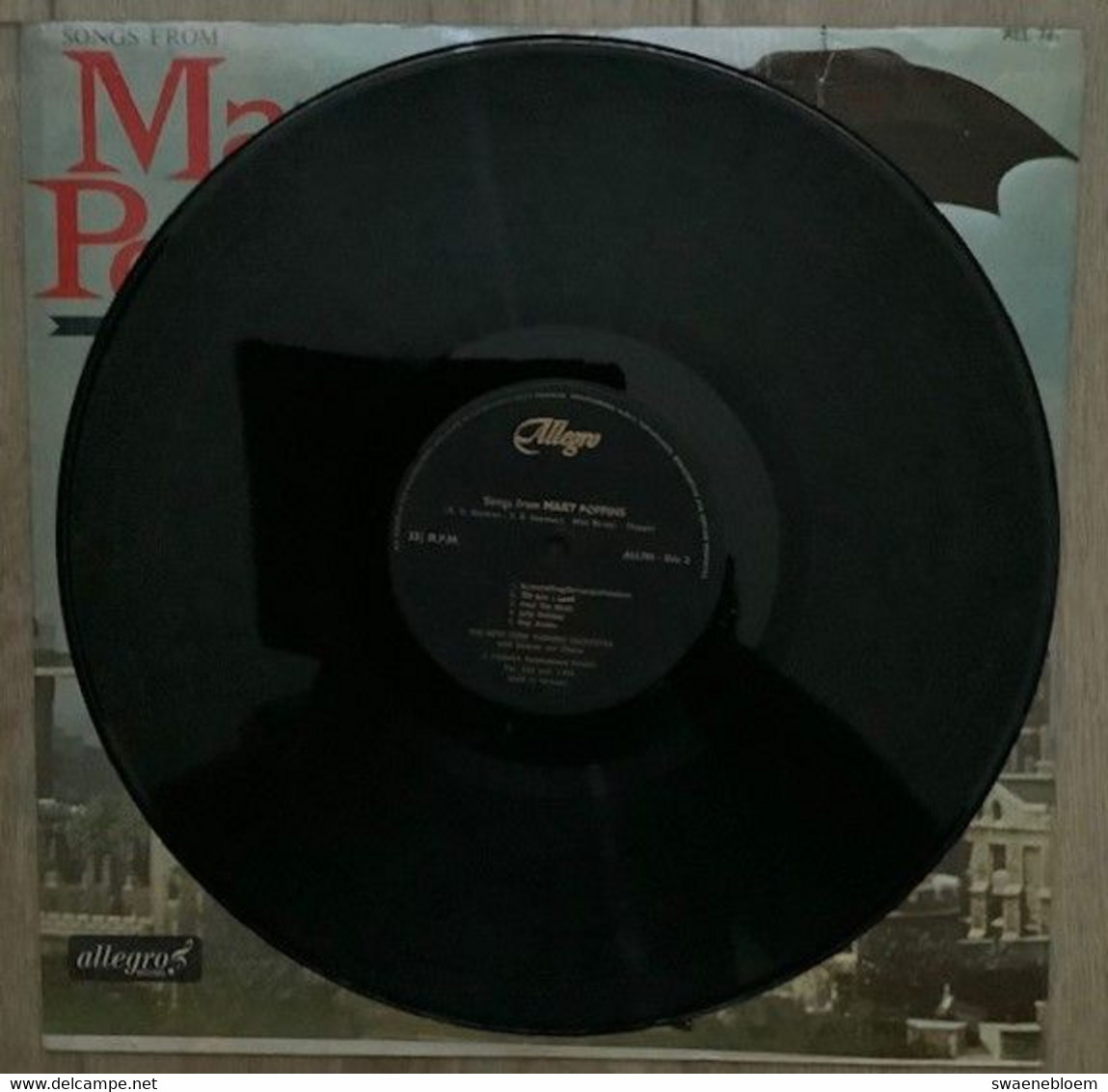 LP.- SONGS FROM MARY POPPINS. - Humour, Cabaret