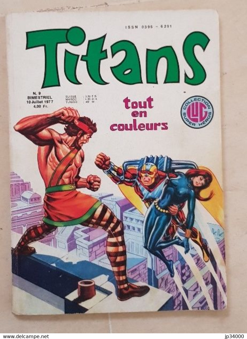 TITANS N°9 Editions LUG, 10 Juillet 1977. Tout En Couleurs. TRES BON ETAT (strange, Marvel, Etc) - Titans