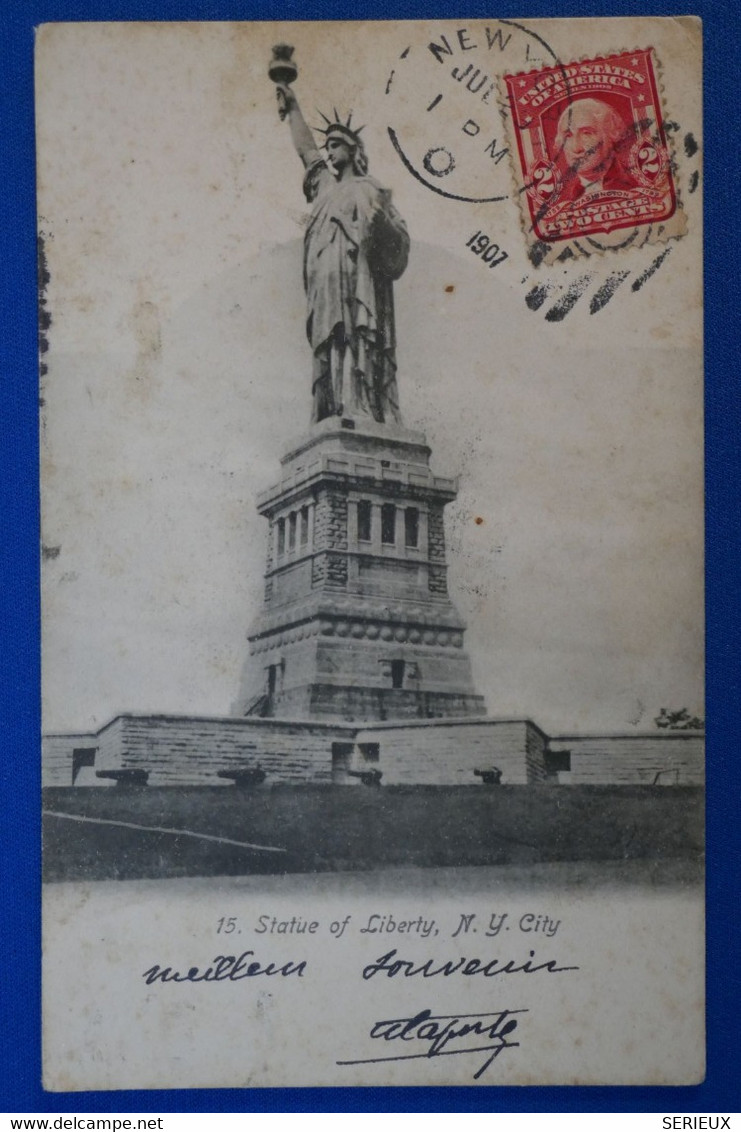 C ETATS UNIS  BELLE CARTE 1897 NEW YORK  POUR VIZILLE FRANCE+ AFFRANCHISSEMENT PLAISANT - Brieven En Documenten