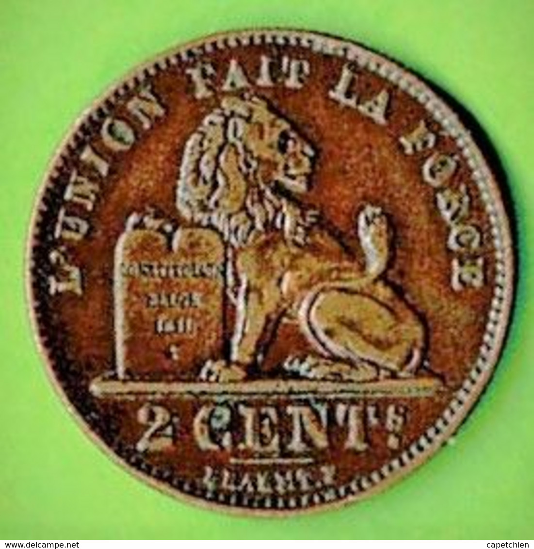 BELGIQUE / 2 CT / 1912 / LEGENDE EN FRANCAIS - 2 Cent