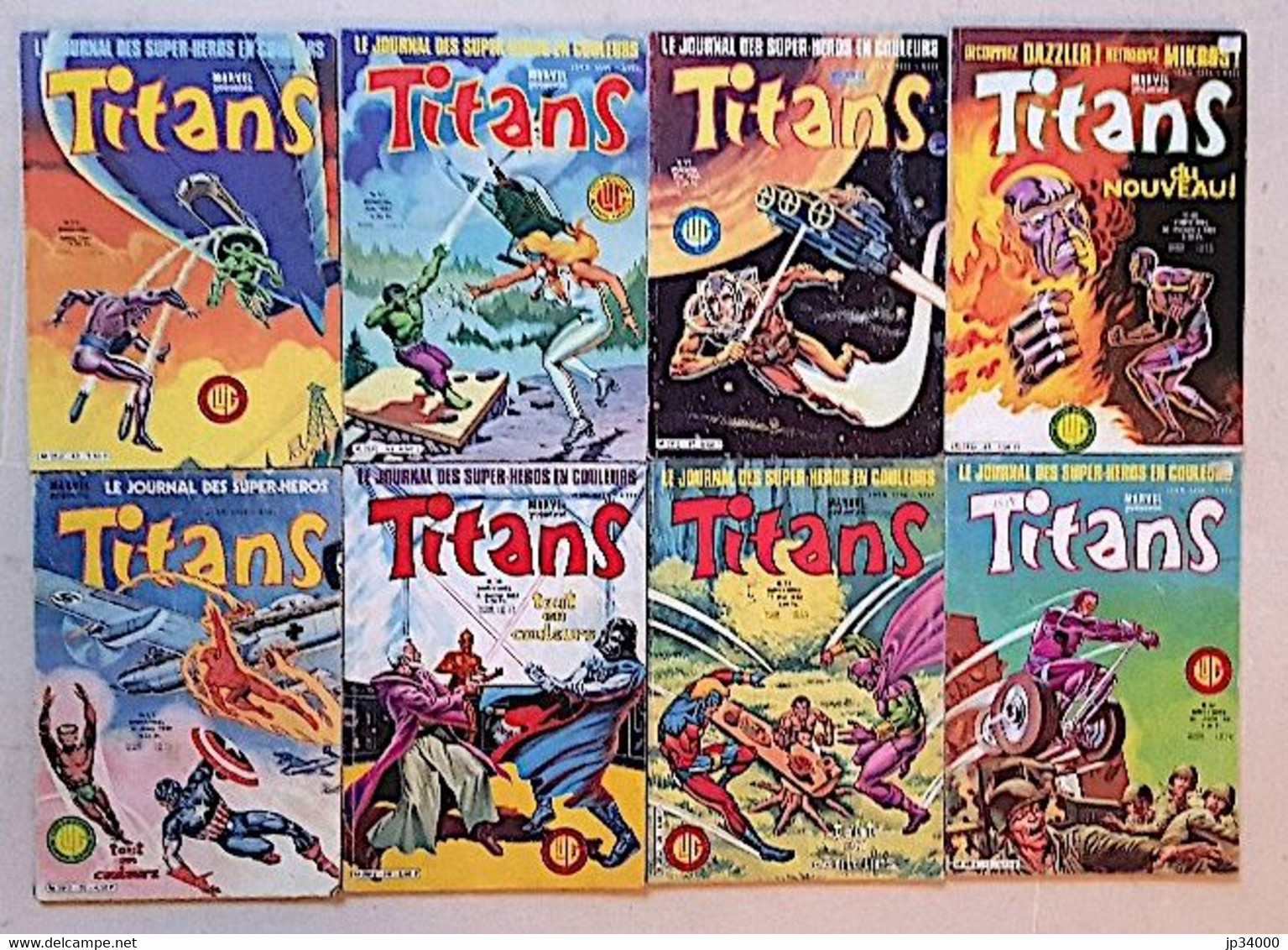 TITANS Lot De 8 Numéros Tous Différents : N°25+26+30+33+35+40+41+42 Editions LUG - Titans