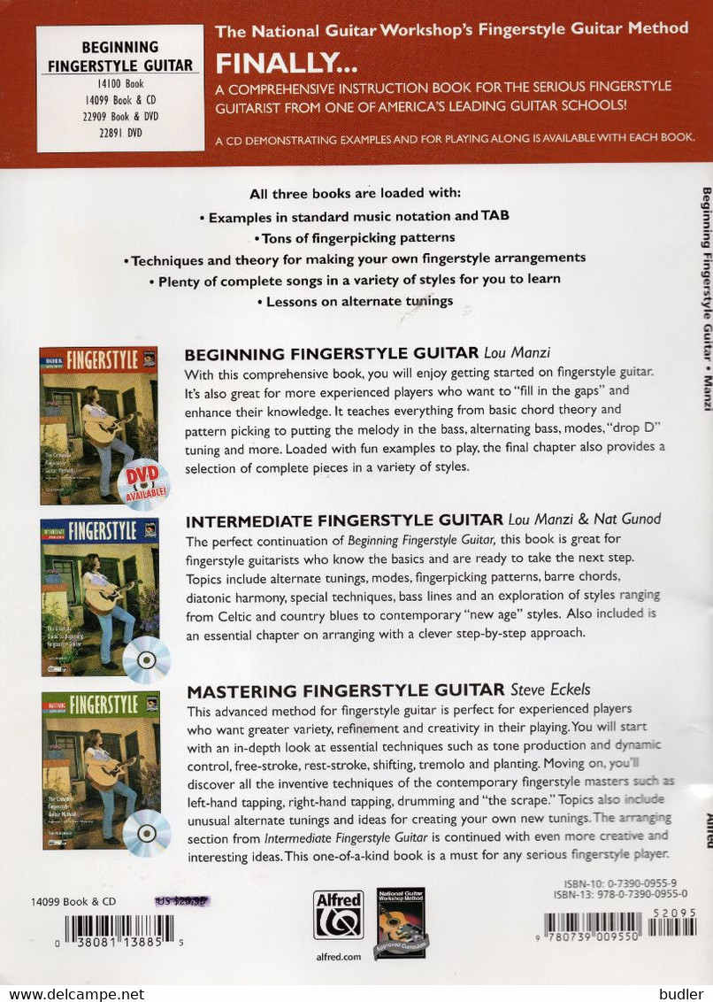 Beginning Guitar Method ## FINGERSTYLE ## : The Complete Fingerstyle Guitar Method - Author : LOU MANZI. - CDs