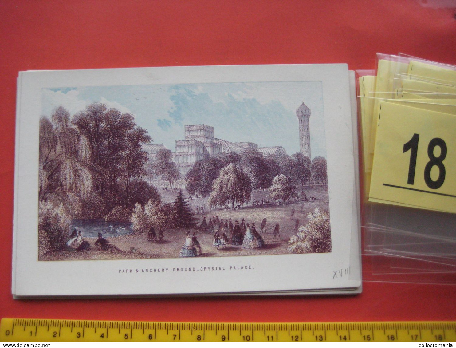 30 cards serie - fine quality litho prints (no postcards).  Het wereldberoemde  Chrystal Palace London anno 1867