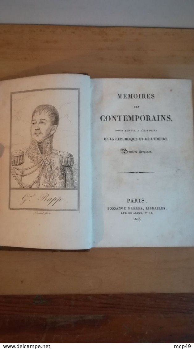 MEMOIRES DU GENERAL RAPP 1823