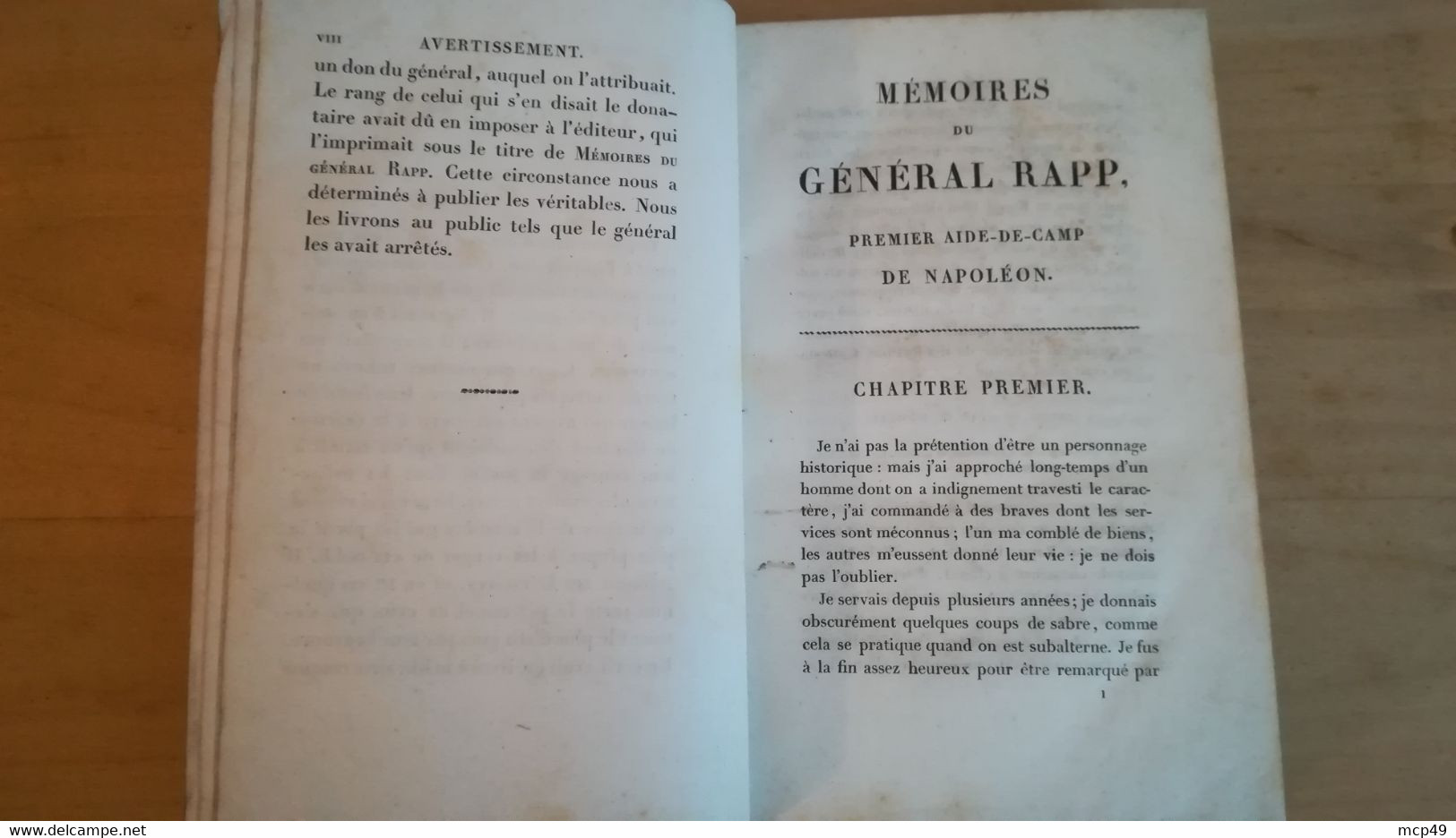 MEMOIRES DU GENERAL RAPP 1823