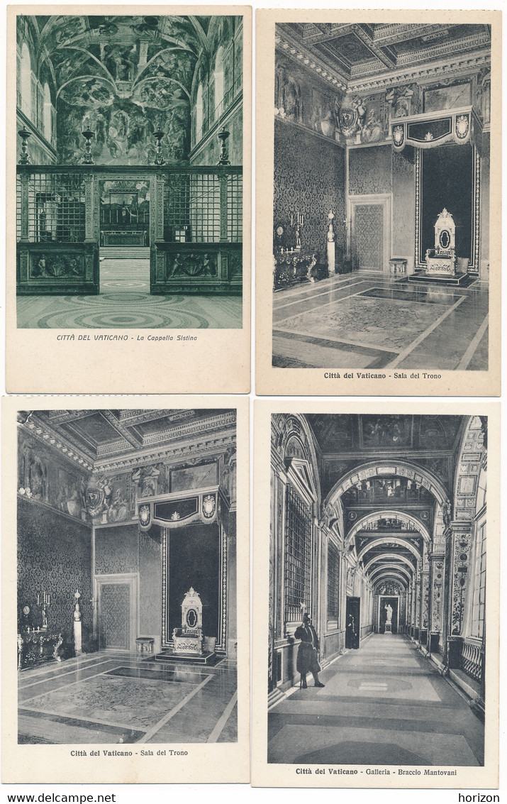 2c.738.  ROMA - Città Del Vaticano - Lotto Di 23 Cartoline Formato Piccolo - Vatican