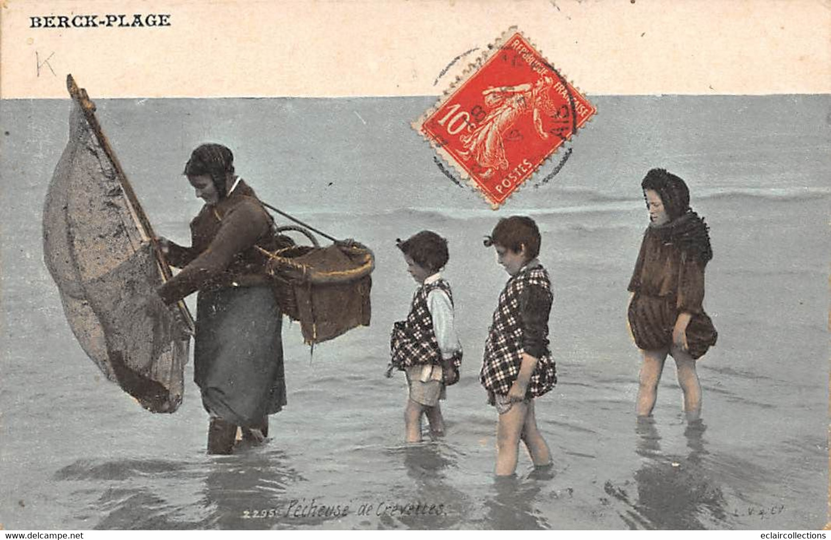 Thème:  Pêche à La Crevette .  Berck-Plage   62    Lot De 5 Cartes          (voir Scan) - Fishing