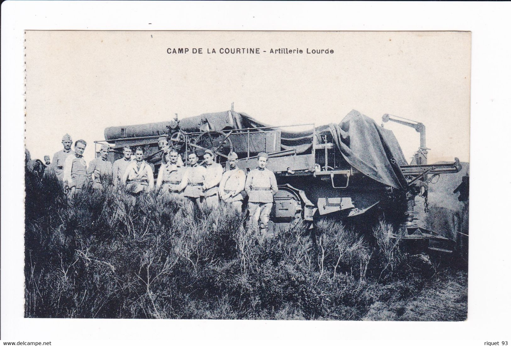 CAMP DE LA COURTINE - Artillerie  Lourde - Maniobras