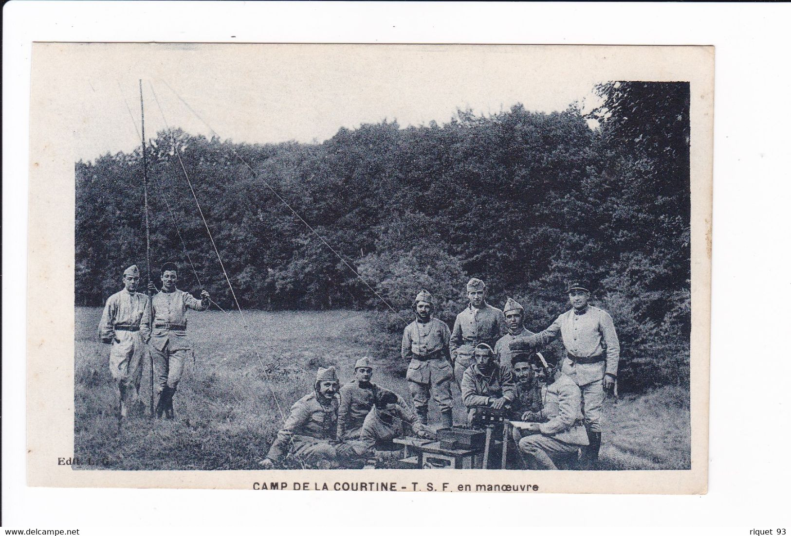 CAMP DE LA COURTINE - T.S.F. En Manœuvre - Manöver