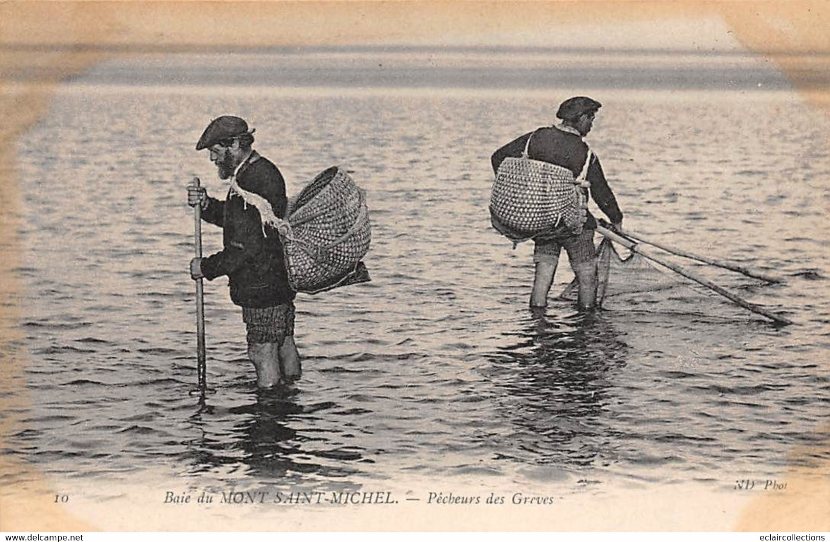 Thème:  Pêche à la crevette .  Mont-Saint-Michel    50  . 9 cartes       (voir scan)