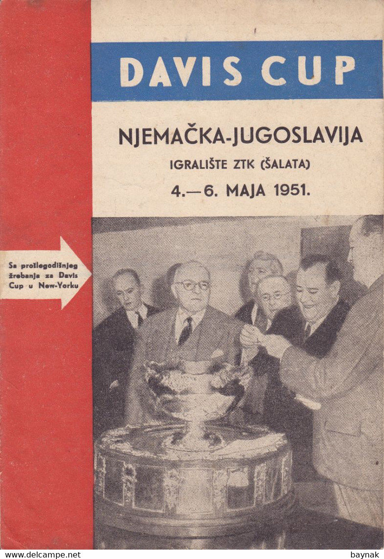 CROATIA, JUGOSLAVIJA, ZAGREB  --  TENNIS  --  DAVIS CUP -  NJEMACKA Vs JUGOSLAVIJA4. - 6. MAJA 1951 - Bücher