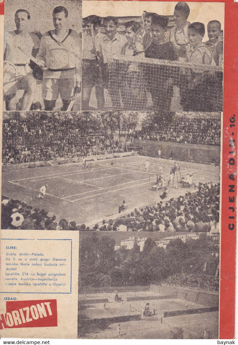 CROATIA, JUGOSLAVIJA, ZAGREB  --  TENNIS  --  DAVIS CUP -  NJEMACKA vs JUGOSLAVIJA4. - 6. MAJA 1951