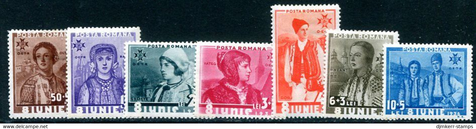 .ROMANIA 1936 Anniversary Of Accession LHM / *.  Michel 509-15 - Nuevos