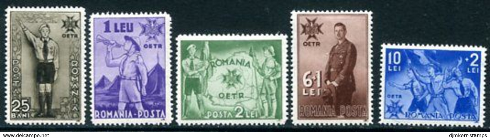 .ROMANIA 1935 Anniversary Of Accession LHM / *.  Michel 484-88 - Neufs
