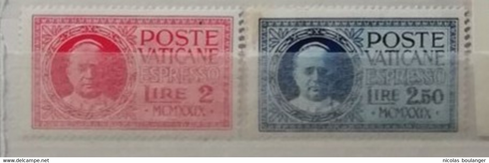 Vatican 1929 / Yvert Express N°1-2 / * Et Tâche Sur Le N°2 - Eilsendung (Eilpost)