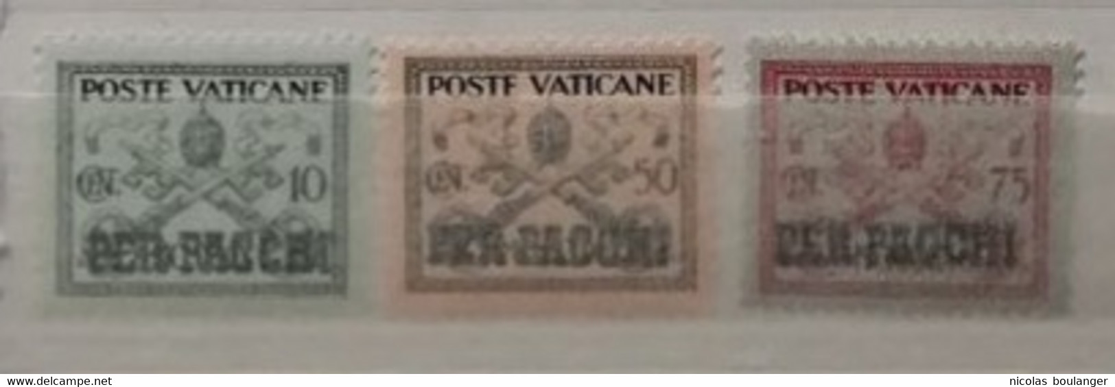 Vatican 1931 / Yvert Colis Postaux N°2 + 6 + 7 / * - Colis Postaux