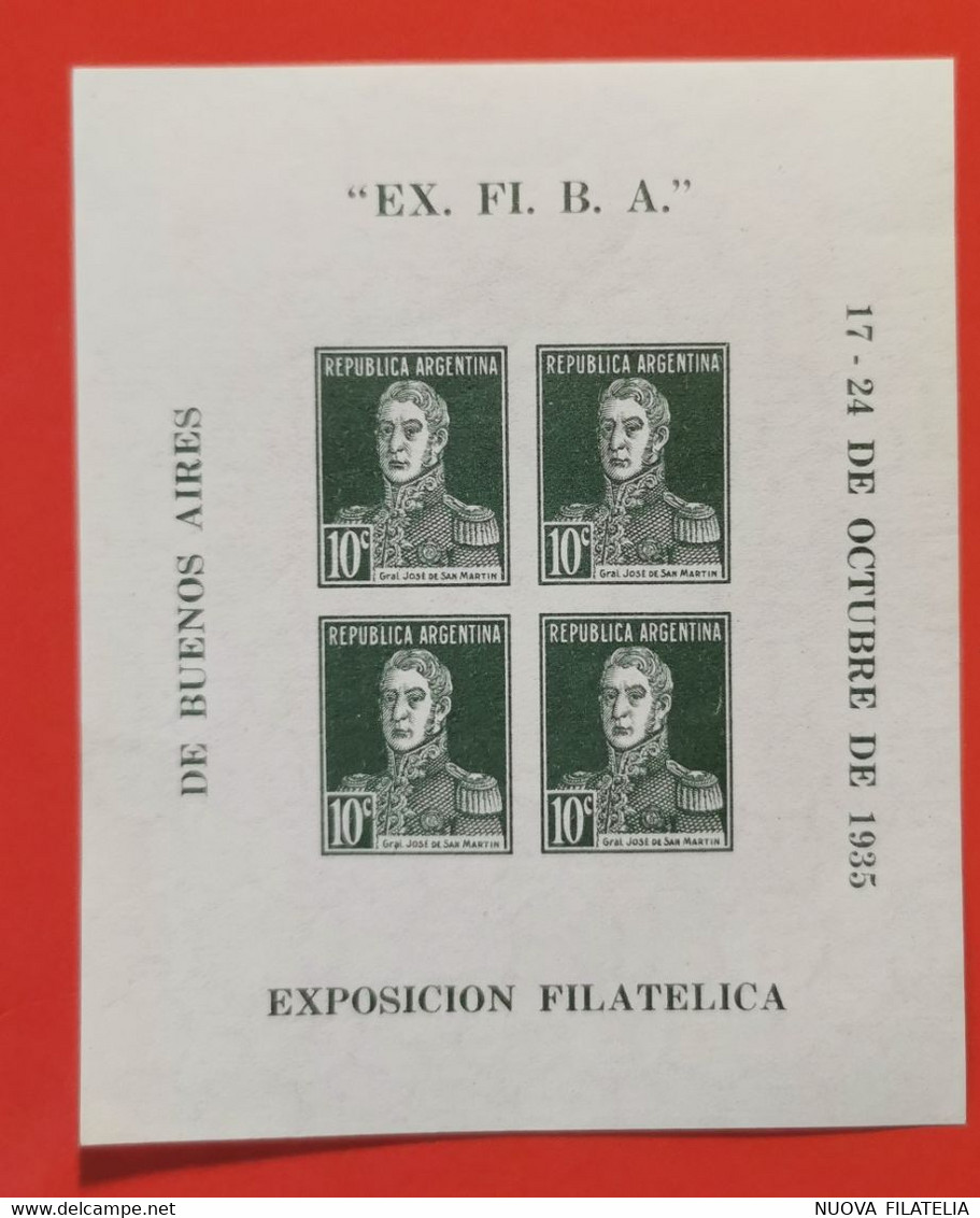 ARGENTINA 1935 ESPOSIZIONE FILATELICA - Ungebraucht