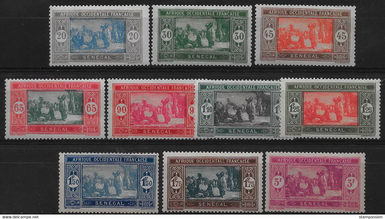 Sénégal 1927 - Série N° 102 à 109 Complète ,  Neuf *  - Cote 40 € - Unused Stamps