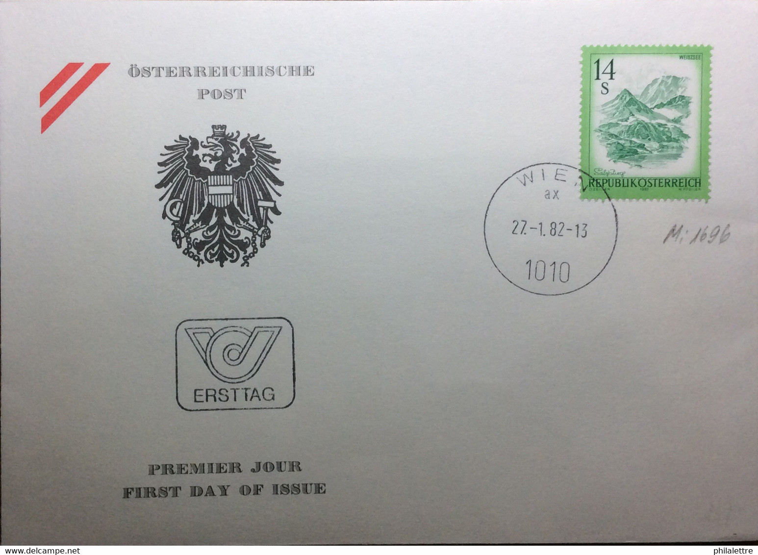 AUTRICHE / AUSTRIA / ÖSTERREICH - 1982 - Mi.1696 On FDC - FDC