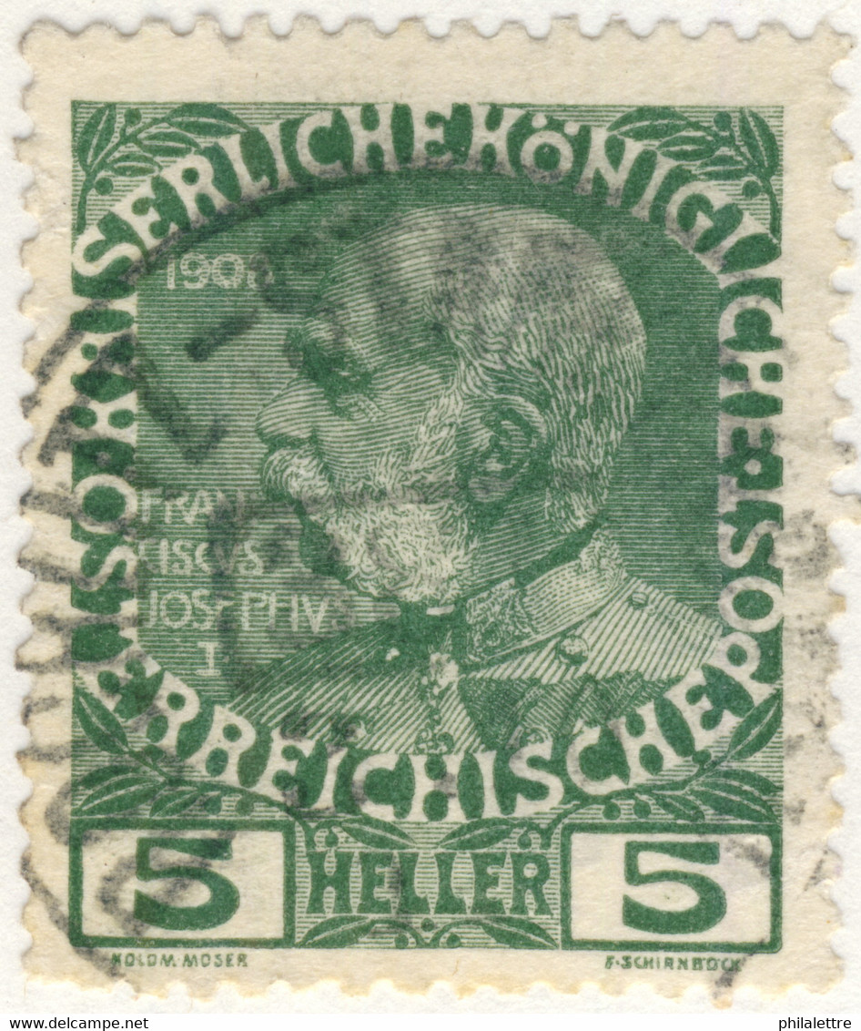 AUTRICHE / ÖSTERREICH 191? ROCHLITZ-STARKENBACH Nr.381 Bahnpoststempel On Mi.142 - Gebraucht