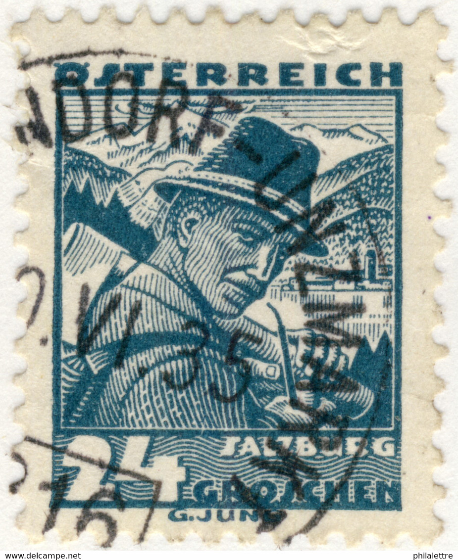 AUTRICHE / ÖSTERREICH 1935 MAUTENDORF-UNZMARKT Nr.316 Bahnpoststempel On Mi.575 - Oblitérés