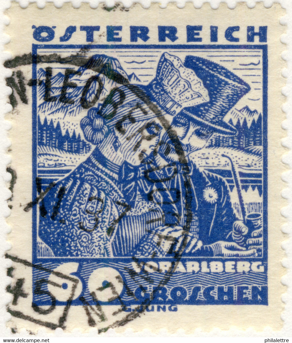 AUTRICHE / ÖSTERREICH 1937 St.PÖLTEN-LEOBERSDORF-WIEN 145 Bahnpoststempel Mi.561 - Gebraucht