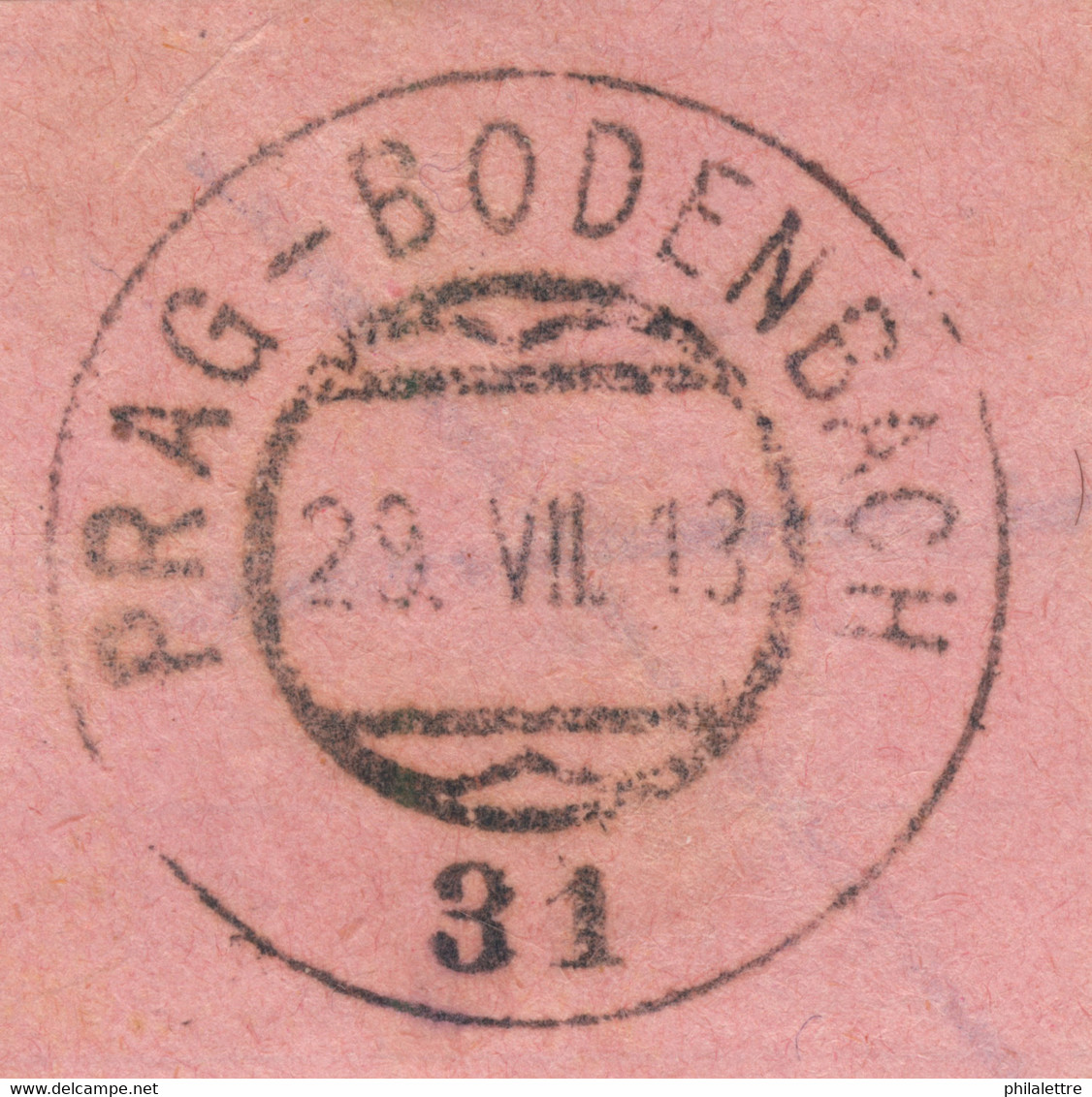 AUTRICHE / ÖSTERREICH / CZECH - 1913 PRAG-BODENBACH Nr.31 Bahnpoststempel - Oblitérés