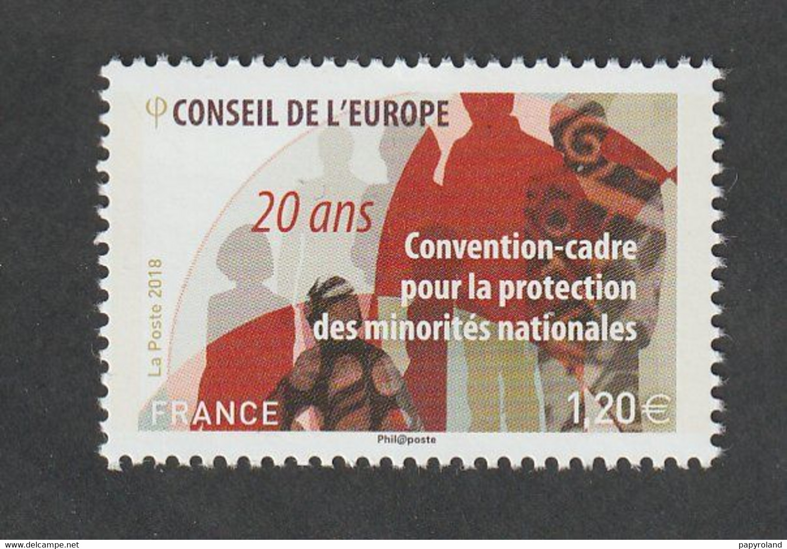 Service  - 2018  -  N°173   - "20 éme Anniversaire De La Convention Cadre "-  Neuf  Sans Charnière- - Ungebraucht