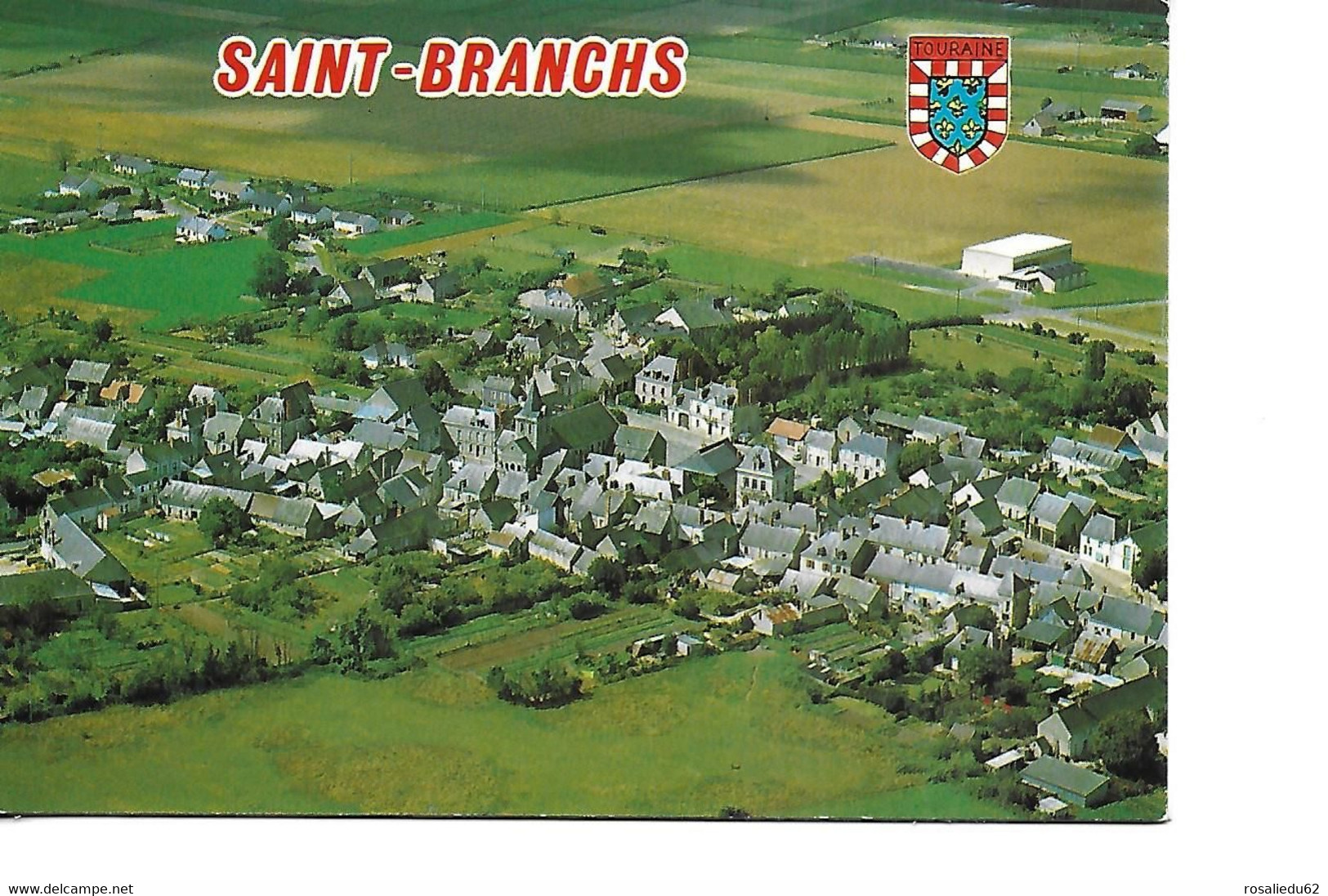 37 SAINT BRANCHS Cpm Vue Générale Du Bourg Et La Salle Des Fêtes - Other & Unclassified