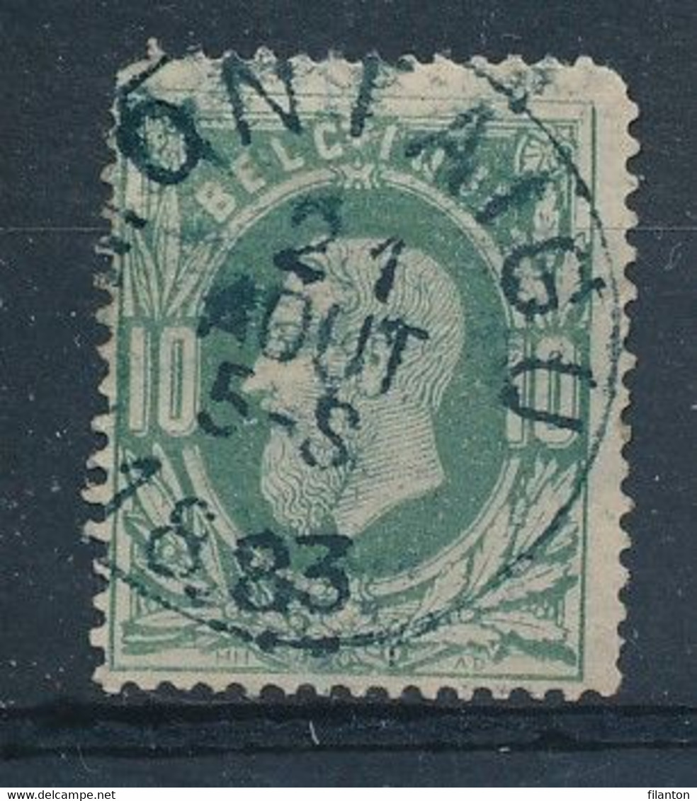 Nr 30 - Cachet  "MONTAIGU" - Ronde Hoek/coin Arrondi - Coba +15 - (ref. ST-1437) - 1869-1883 Leopoldo II