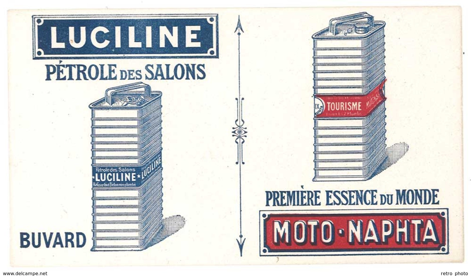 Buvard Luciline, Pétrole Des Salons , ESSENCE, Moto Naphta - Idrocarburi